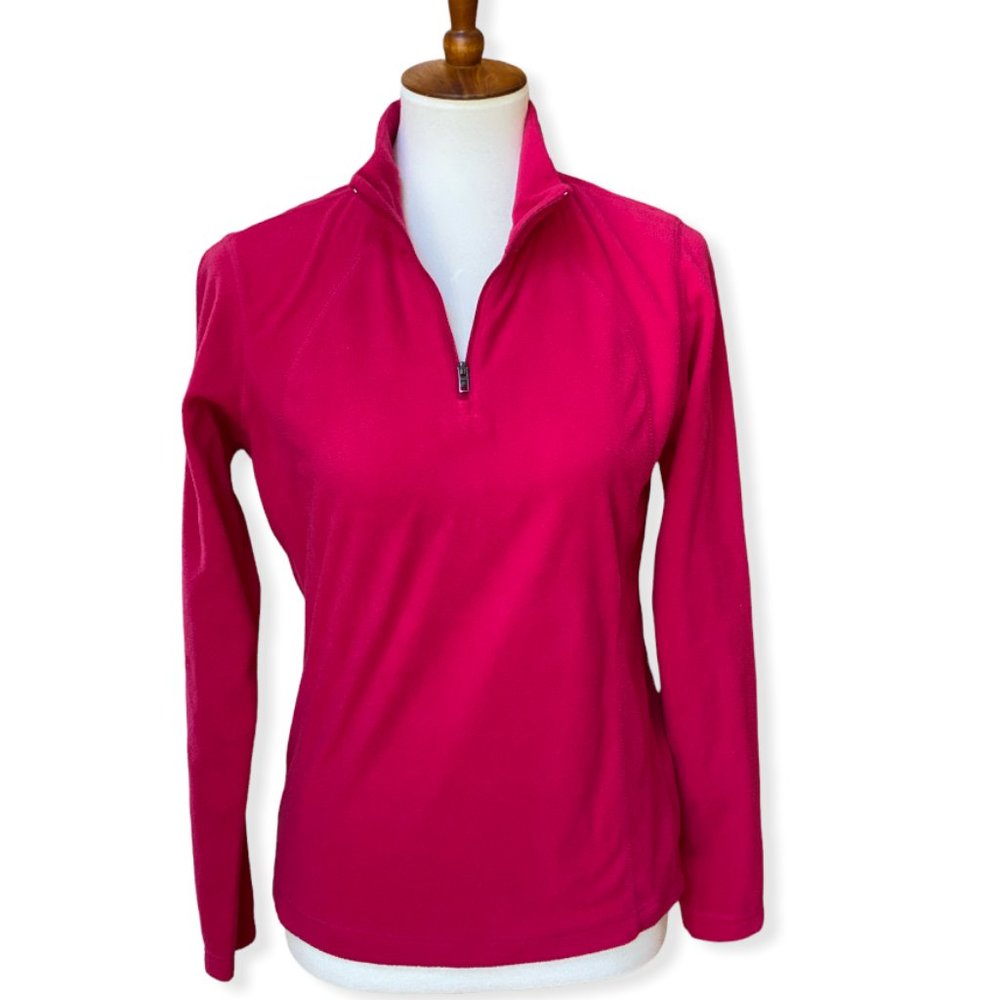 Columbia Pink Half Zip Fleece Pullover S